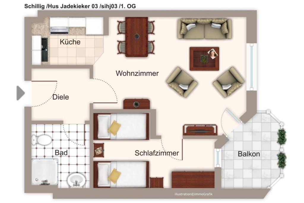 Hus Jadekieker Hus Jadekieker 03 Apartment Шилиг Екстериор снимка